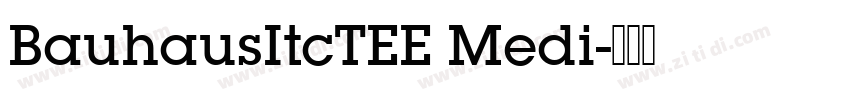 BauhausItcTEE Medi字体转换